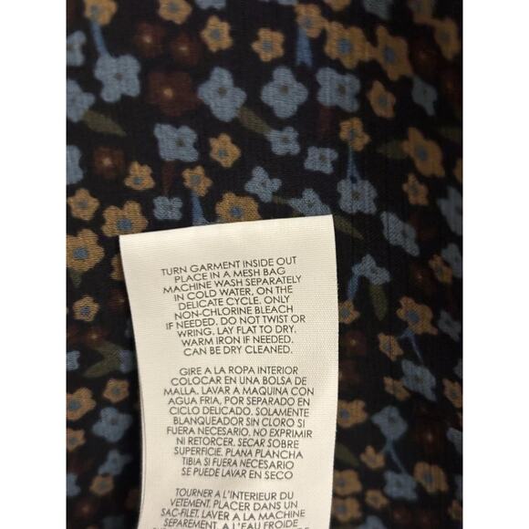 Y2k CAbi 3648 Poise Dress XL Black Sheer Floral Bell Sleve Fairy Whimsigoth $119 - Picture 14 of 15